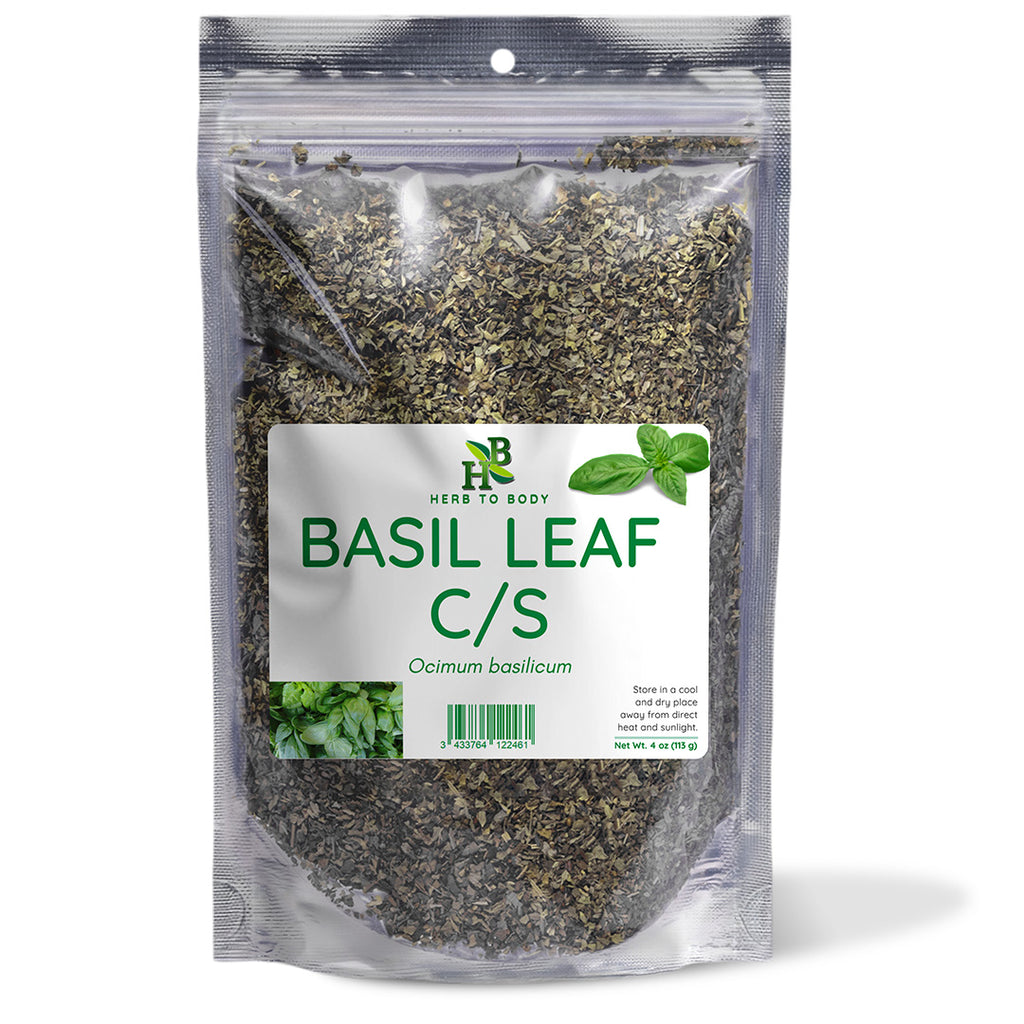 Herb To Body Basil Leaf Cut & Sifted Dried Herb 4oz