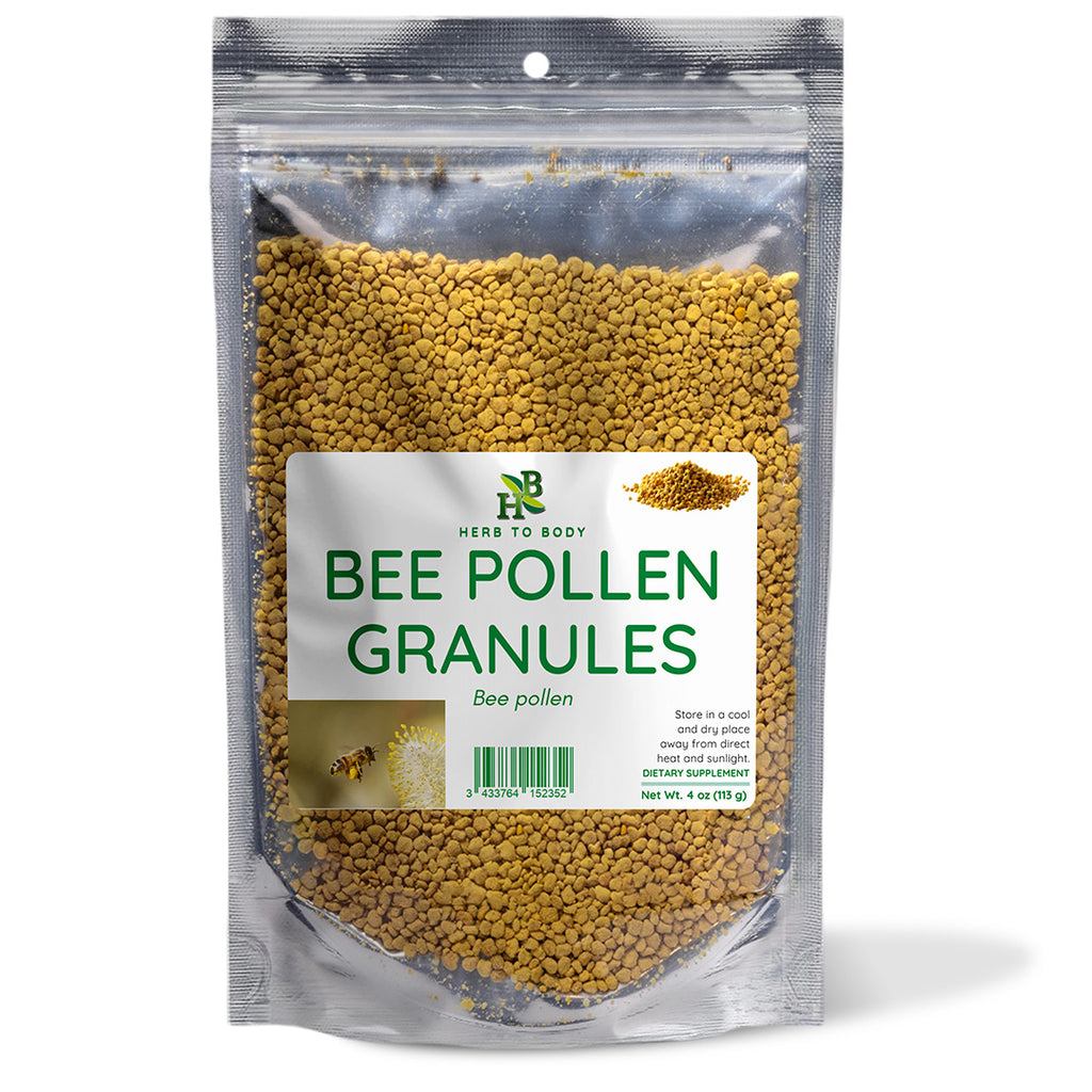 Herb to Body Bee Pollen Granules Raw Natural Supplement 4oz
