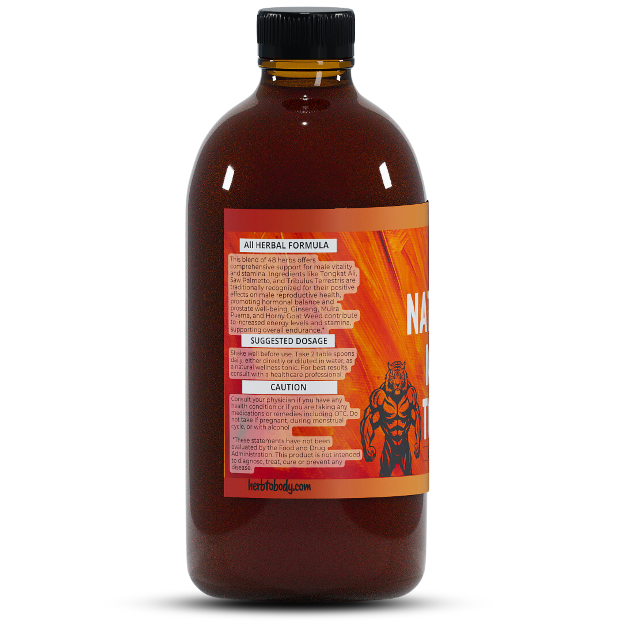 Natural Men Tonic Extra Strength Herbal Supplement 16oz Liquid