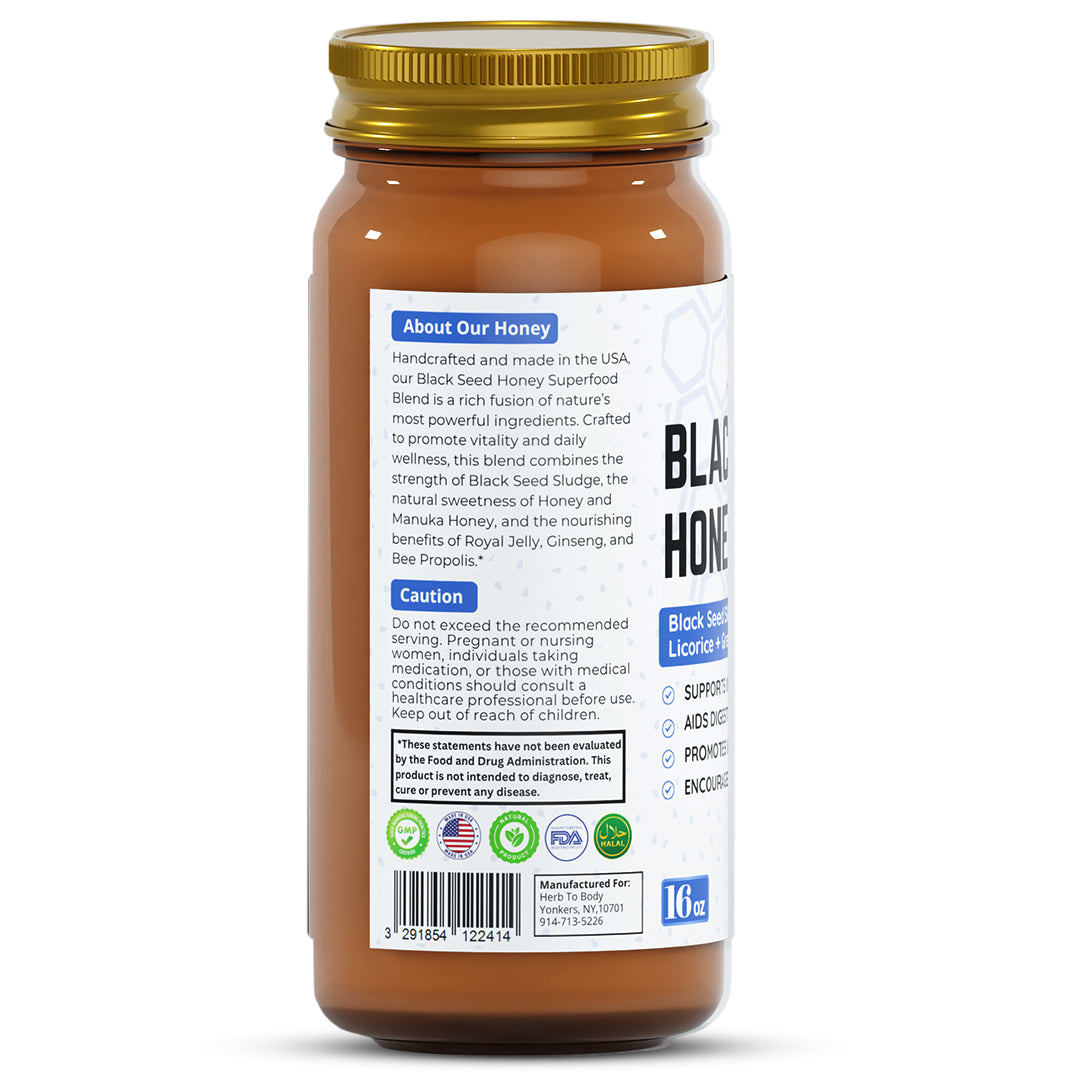 Herb to Body Black Seed Honey 16oz