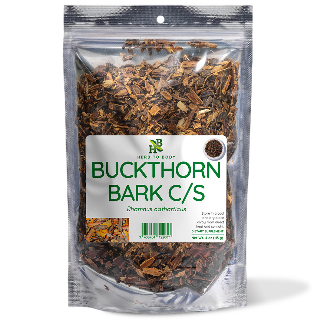 Herb To Body Buckthorn Bark Cut and Sifted 4 oz
