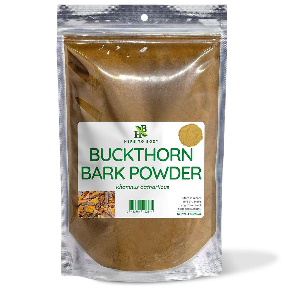 Herb To Body Buckthorn Bark Powder Digestive Support 4 oz