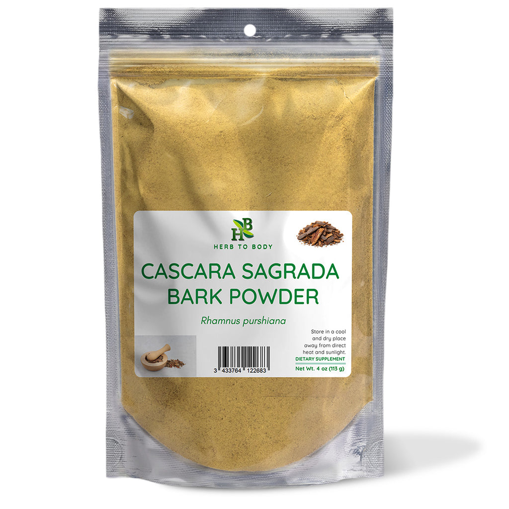 Herb To Body Cascara Sagrada Bark Powder Aged 4oz