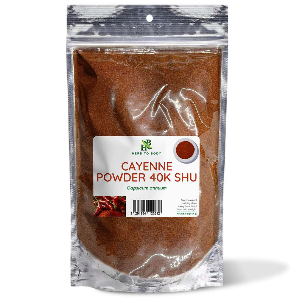 Herb To Body Cayenne Powder 40k SHU Ground Spice