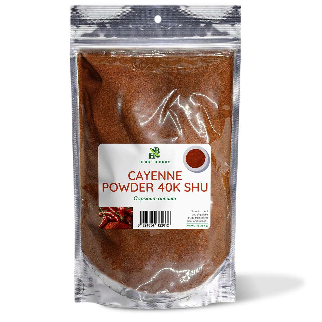 Herb To Body Cayenne Powder 40k SHU Ground Spice