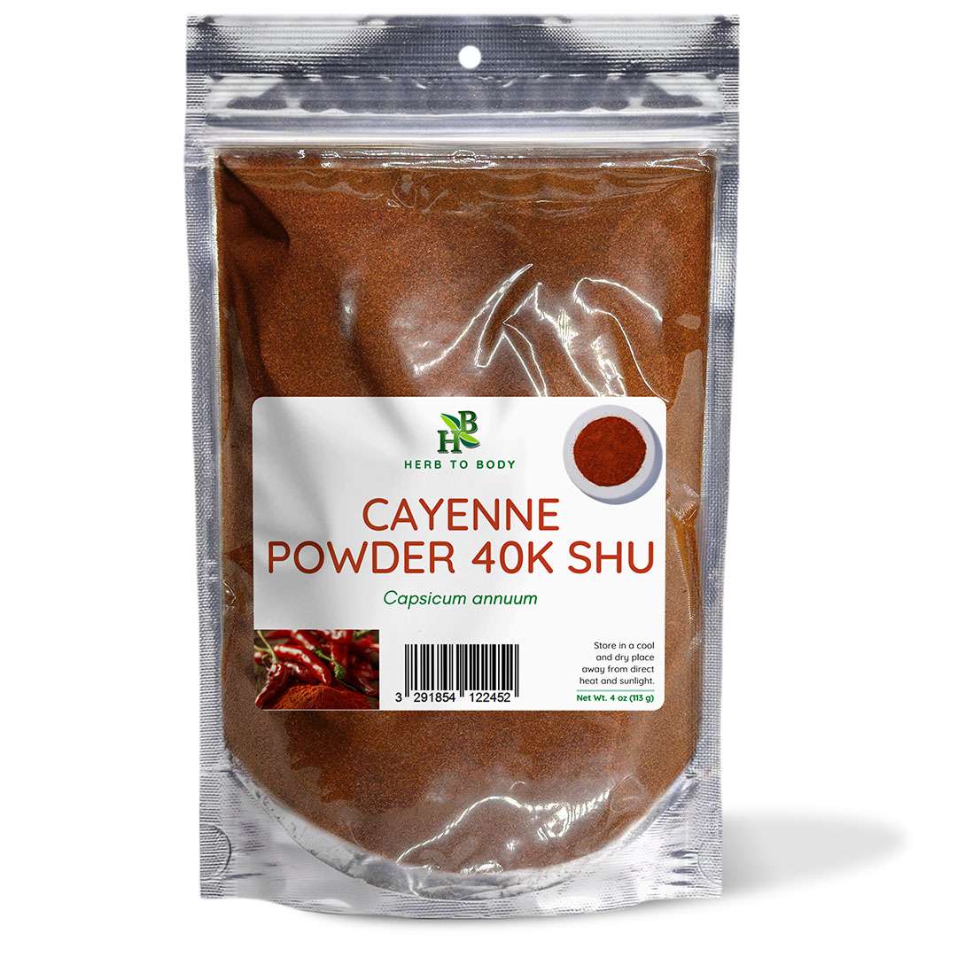 Herb To Body Cayenne Powder 40k SHU Ground Spice