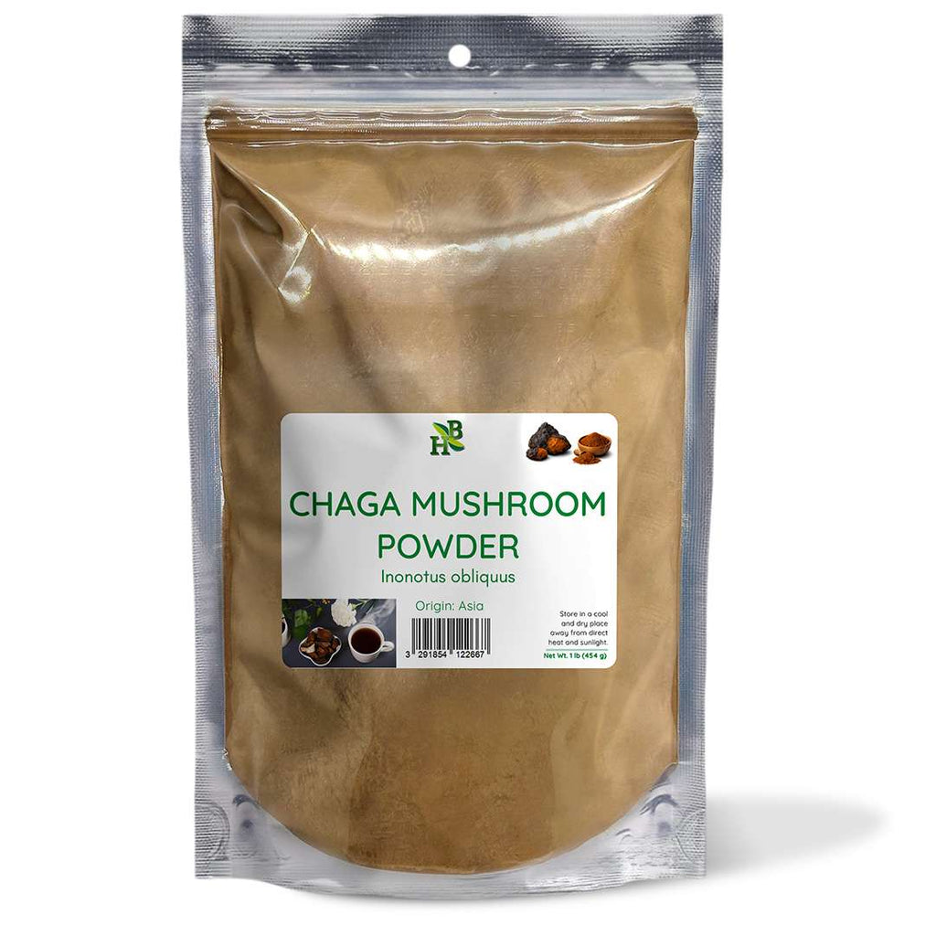 Herb to Body Chaga Mushroom Powder Wild-Harvested Finely Milled