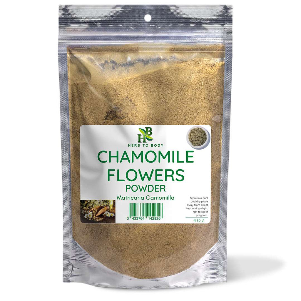 Herb To Body Chamomile Flowers Powder Milled Egyptian Botanical Supplement