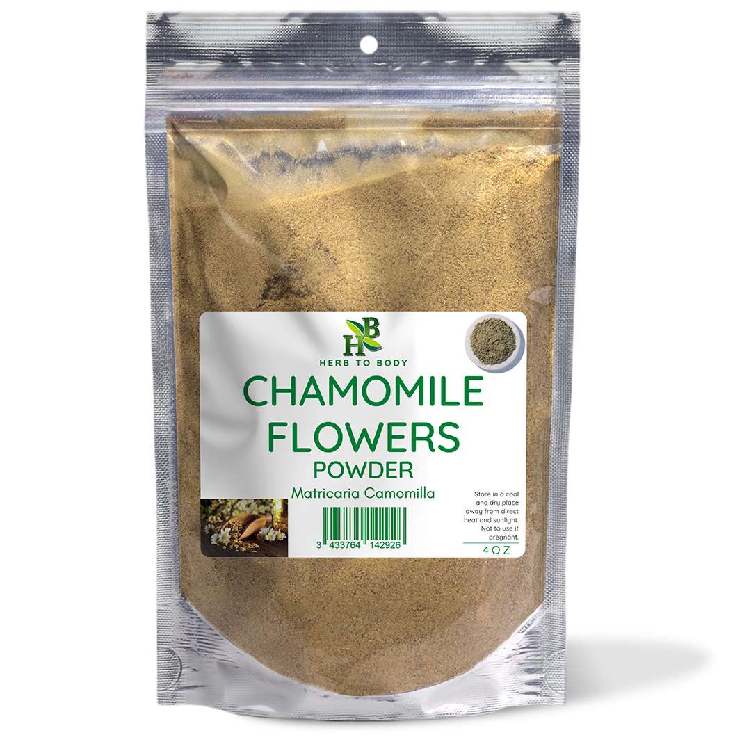 Herb To Body Chamomile Flowers Powder Milled Egyptian Botanical Supplement