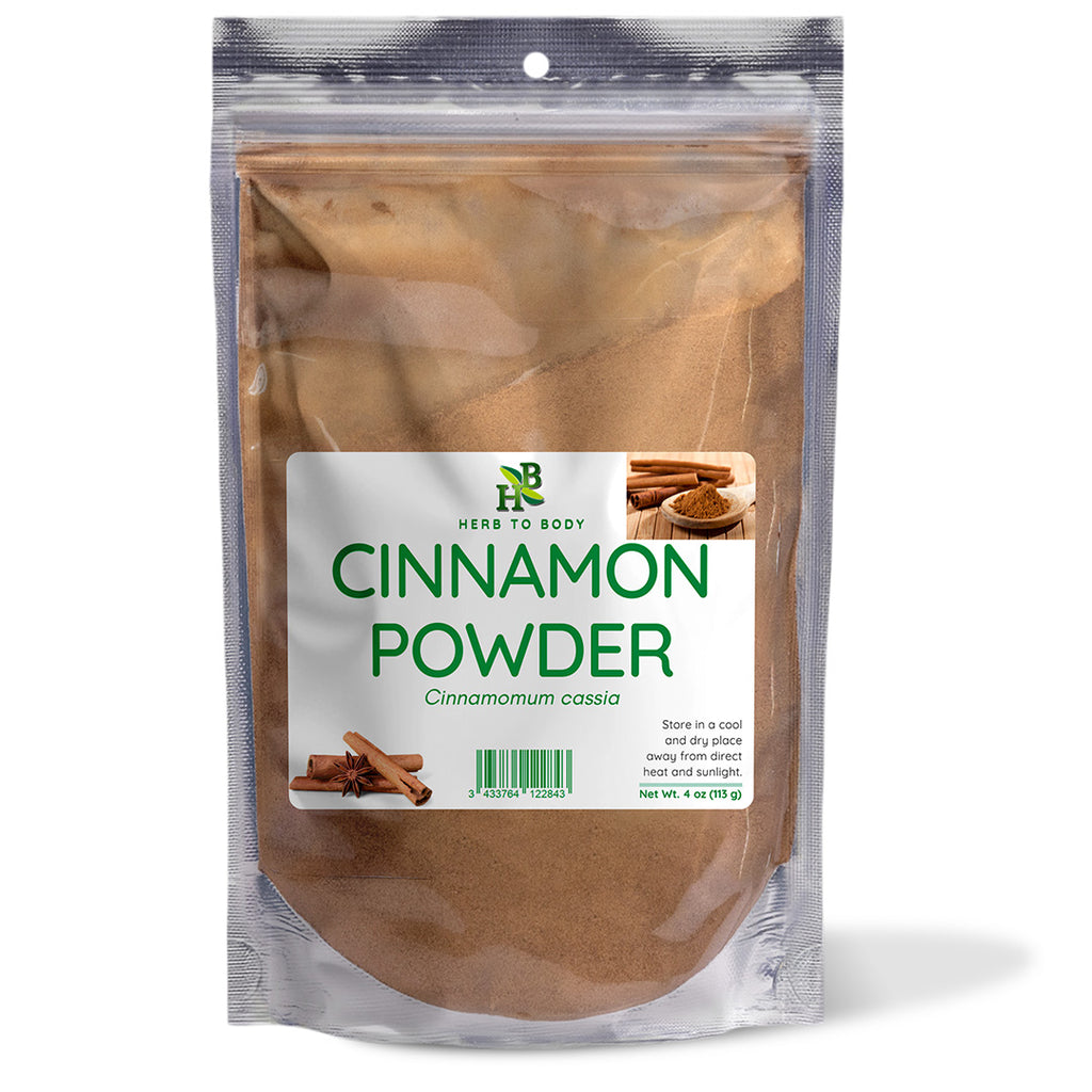 Herb To Body Cinnamon Powder 4oz Cinnamomum Cassia Ground Spice