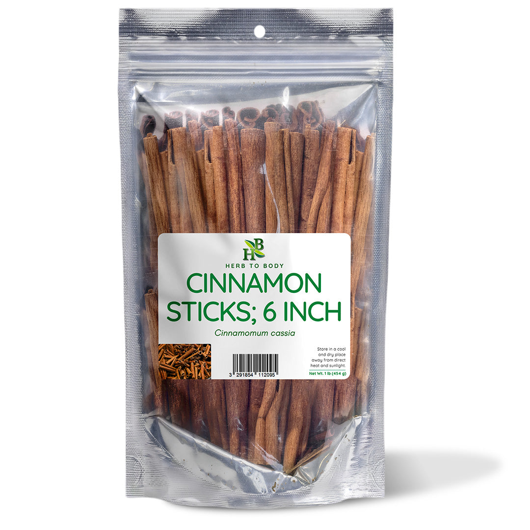 Herb To Body Cinnamomum Cassia Cinnamon Sticks 6 Inches Whole