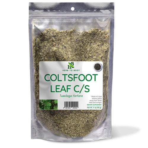 Coltsfoot Leaf Cut and Sifted Dried Herb 4 oz