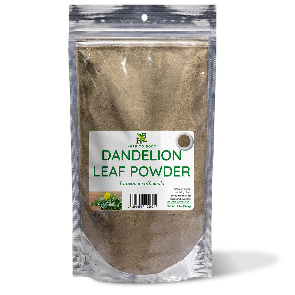 Herb To Body Dandelion Leaf Powder Dried Herbal Supplement