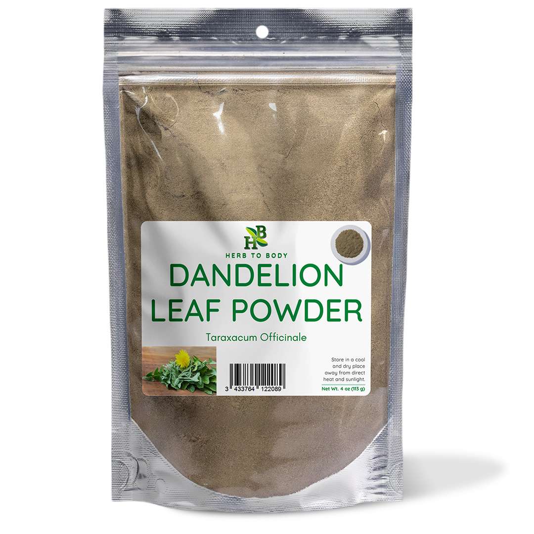 Herb To Body Dandelion Leaf Powder Dried Herbal Supplement