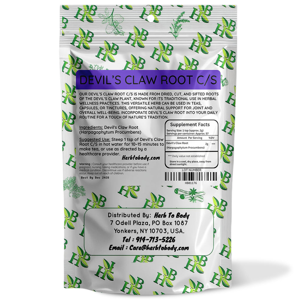 Devil's Claw Root Cut and Sifted Herbal Supplement 4oz