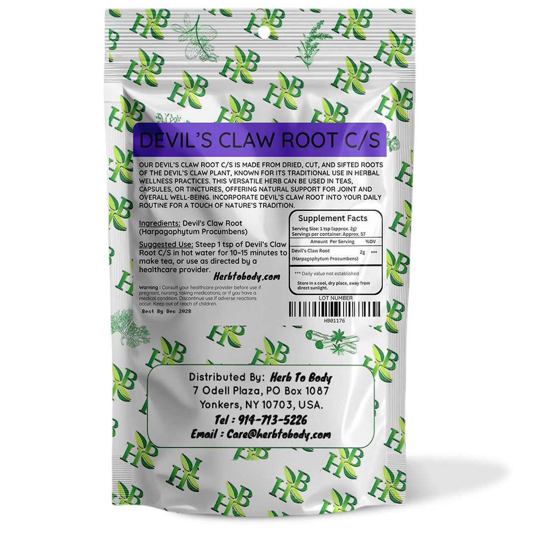 Devil's Claw Root Cut and Sifted Herbal Supplement 4oz