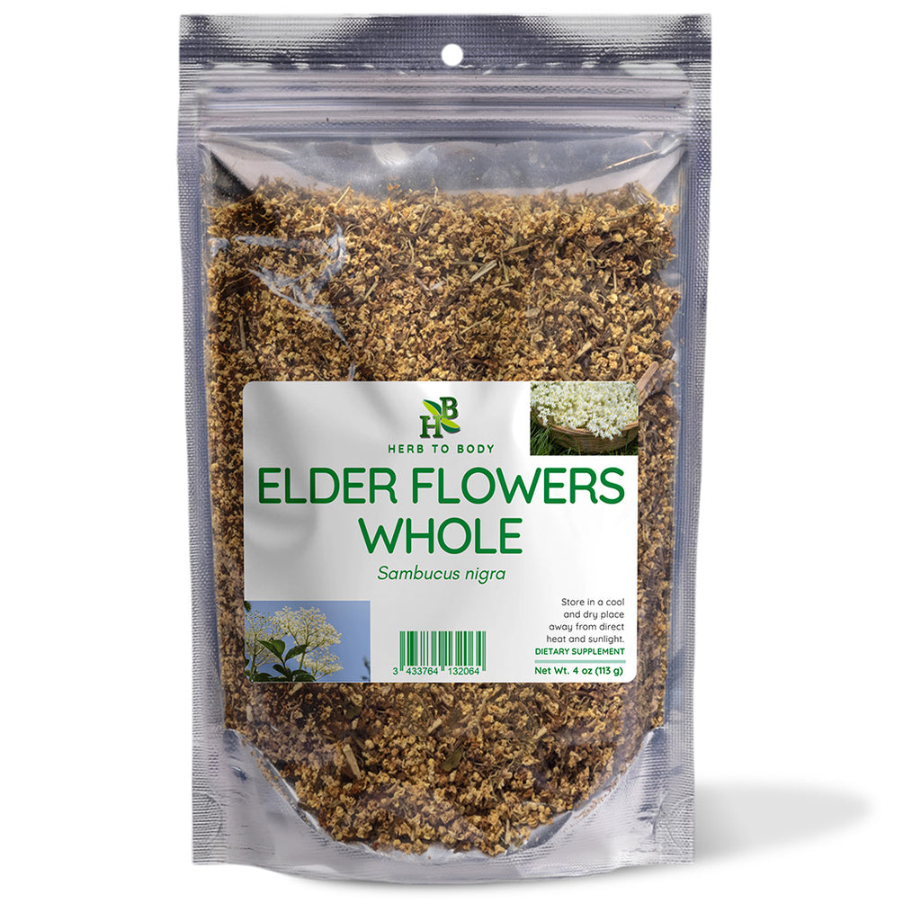 Herb To Body Whole Dried Elder Flowers 4oz