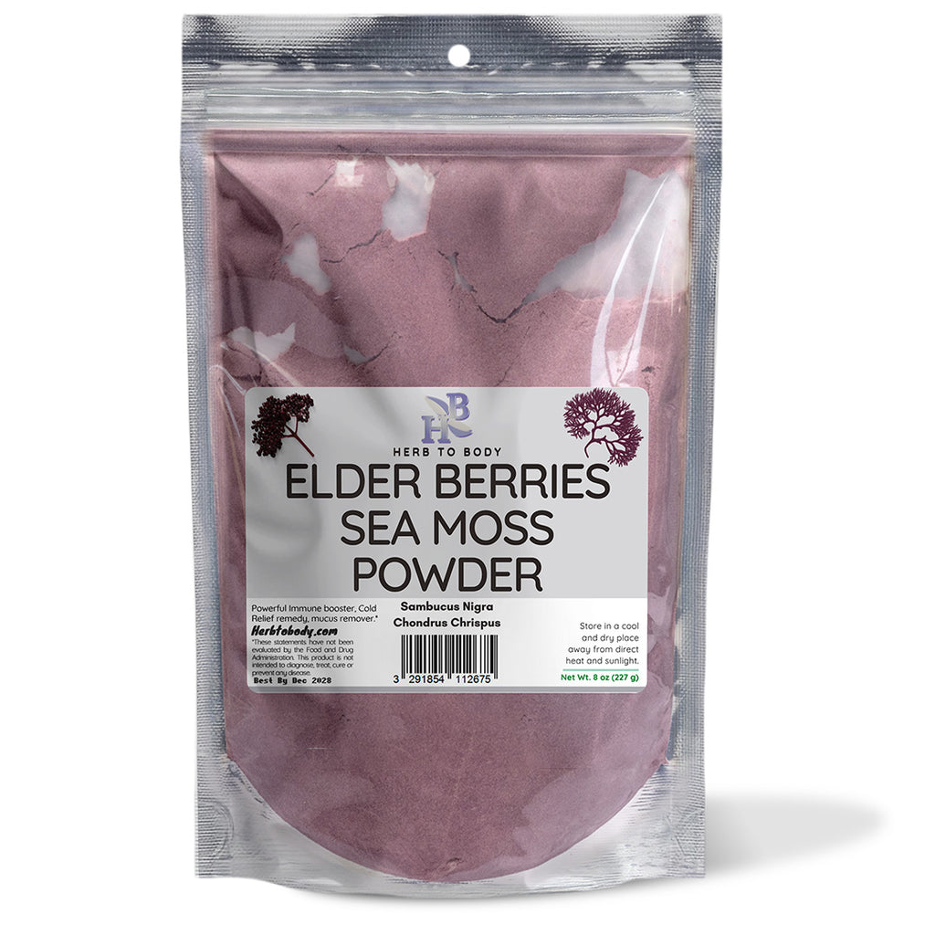 Elderberries Sea Moss Botanical Powder Supplement 8oz