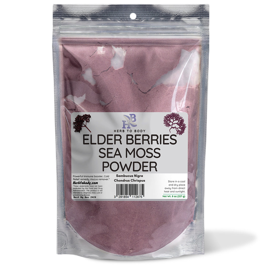 Elderberries Sea Moss Botanical Powder Supplement 8oz