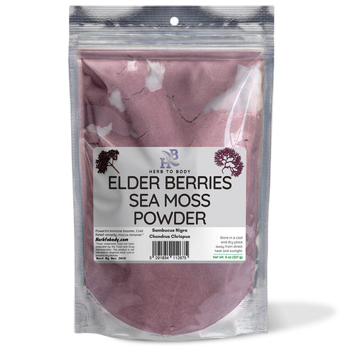 Elderberries Sea Moss Botanical Powder Supplement 8oz