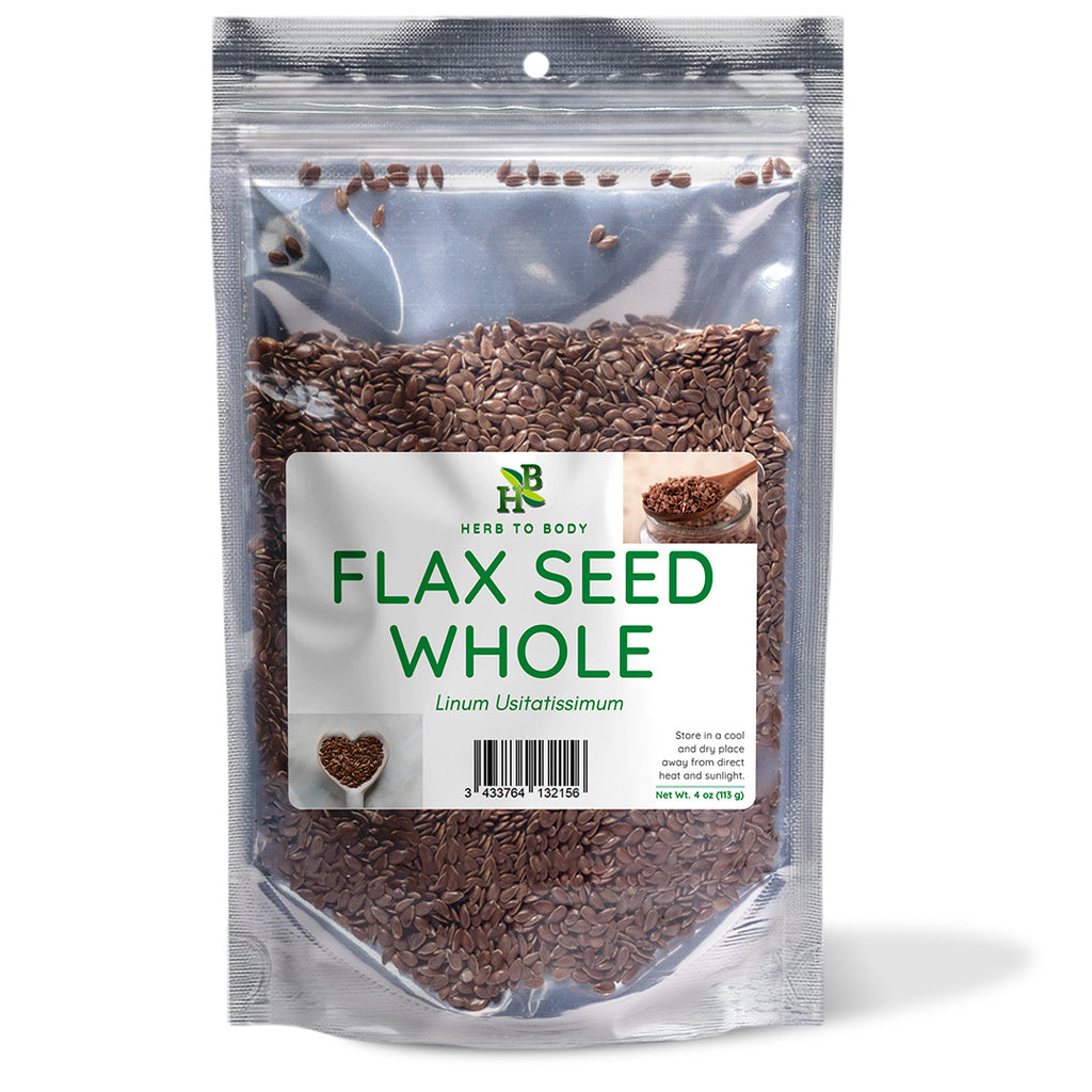 Herb To Body Whole Flax Seed Natural Pantry Staple 4oz
