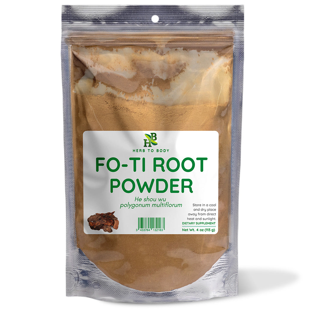 Herb To Body Fo-Ti Root Powder 4oz Herbal Supplement