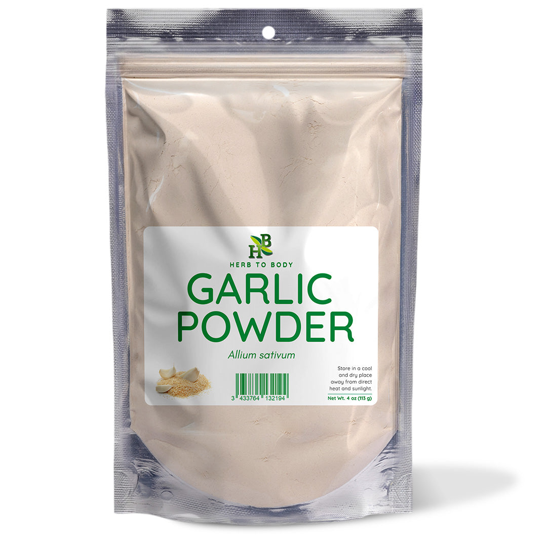 Herb To Body Garlic Powder 4oz Fine Ground