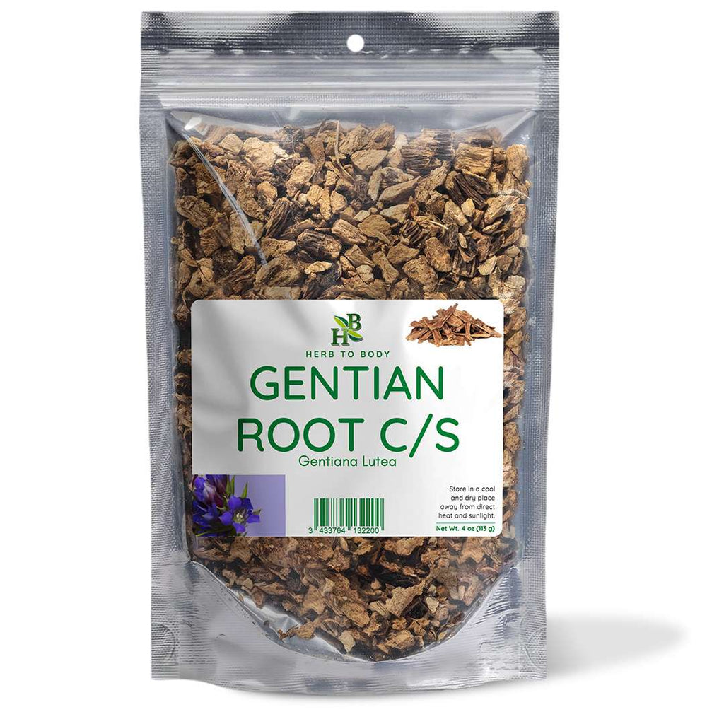 Herb To Body Gentian Root Cut & Sifted Dry Herb 4 oz