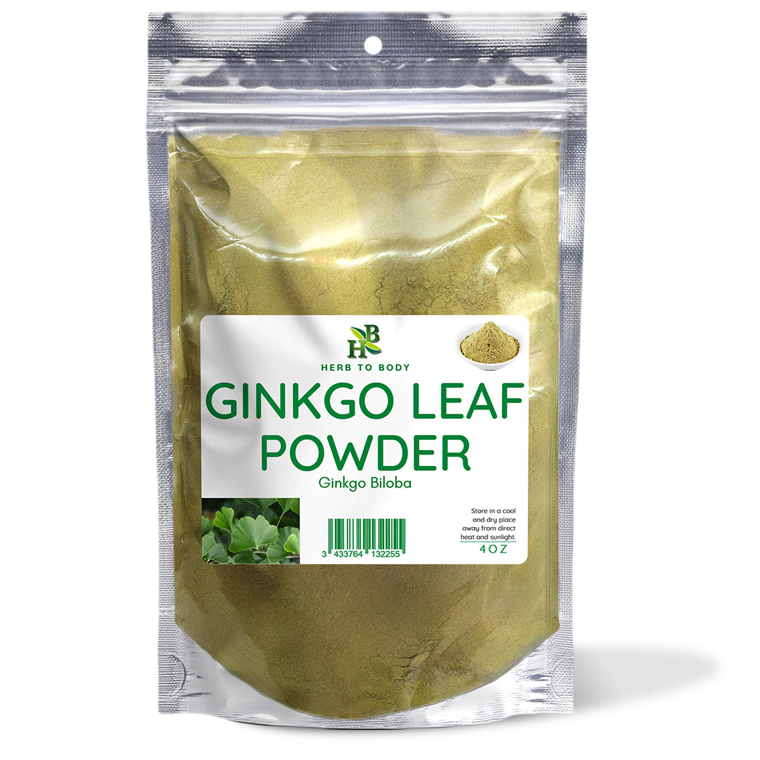 Herb To Body Ginkgo Leaf Powder Pure Botanical Supplement