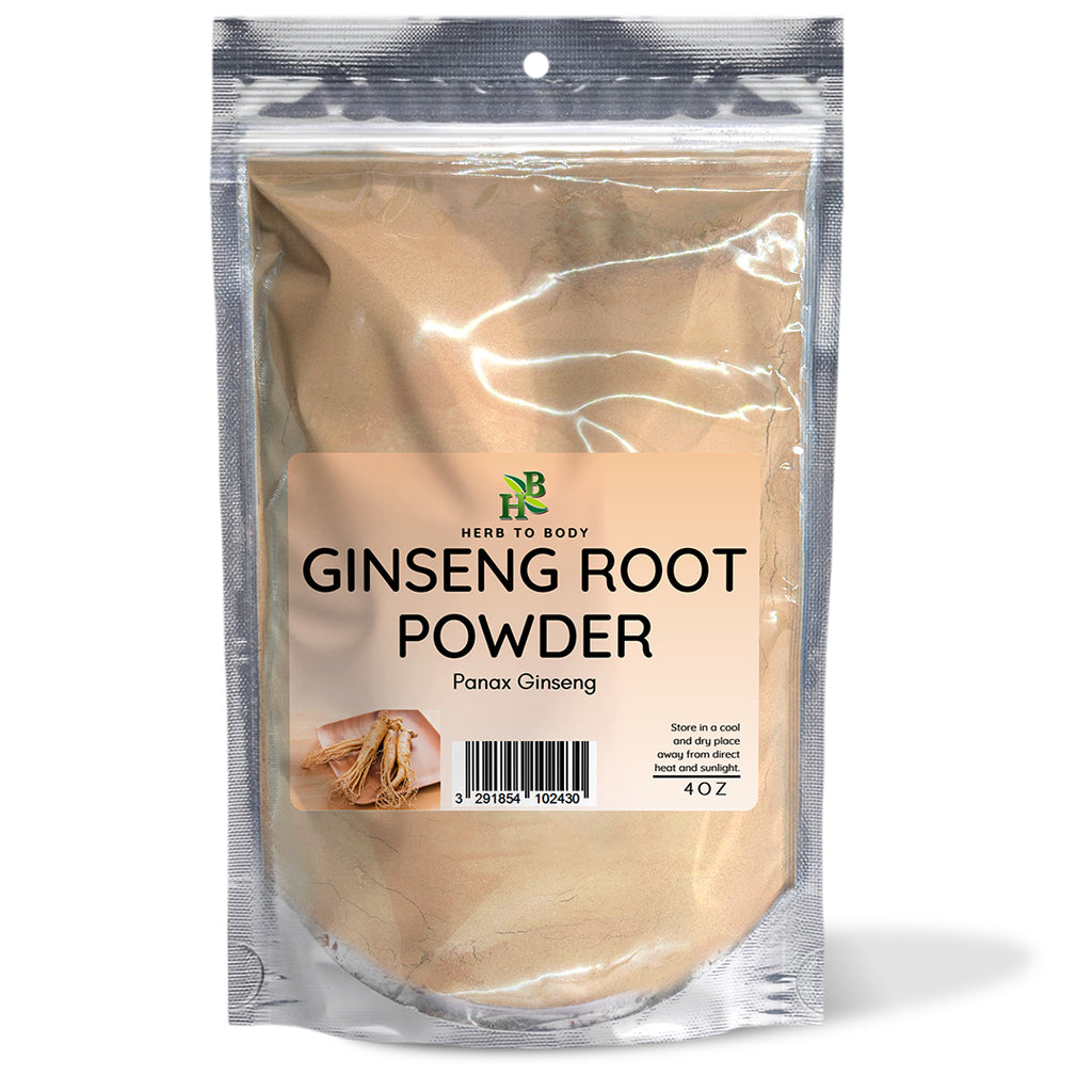 Herb To Body Panax Ginseng Root Powder Adaptogen Supplement
