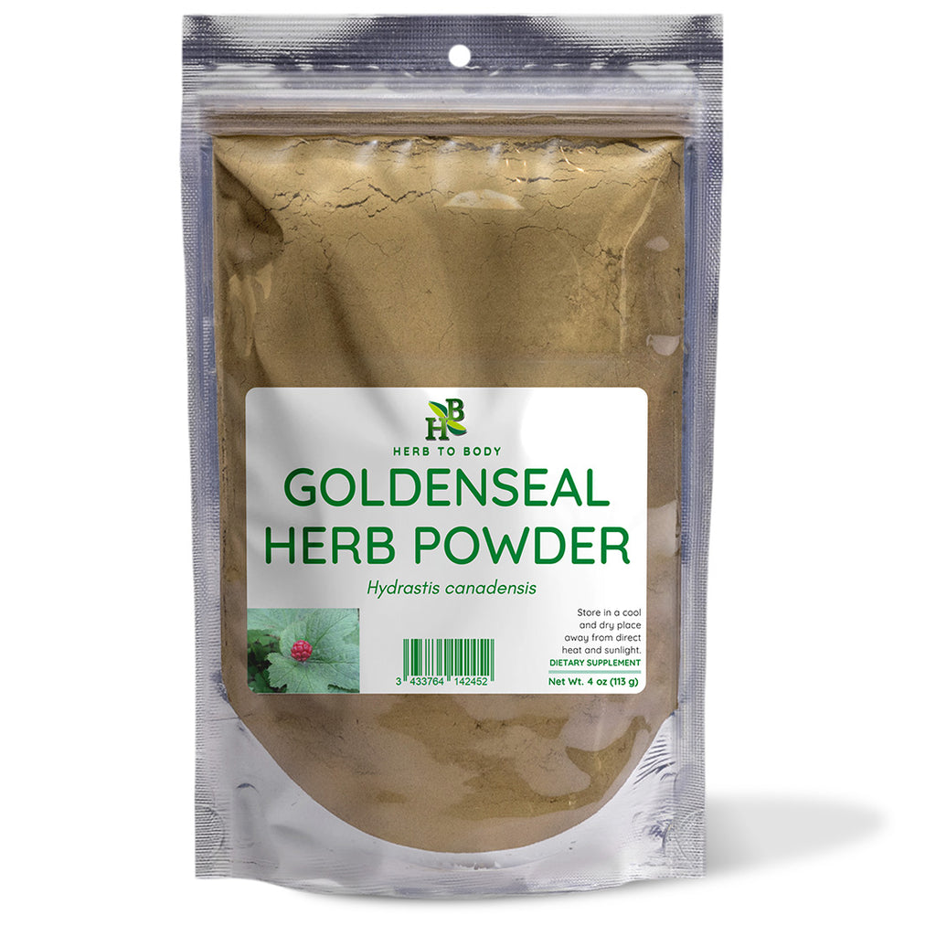 Herb to Body Goldenseal Herb Powder Pure Root 4oz