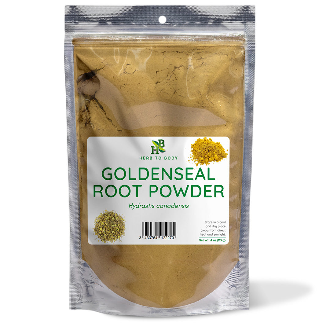 Herb To Body Goldenseal Root Powder 4oz Natural Herbal Supplement