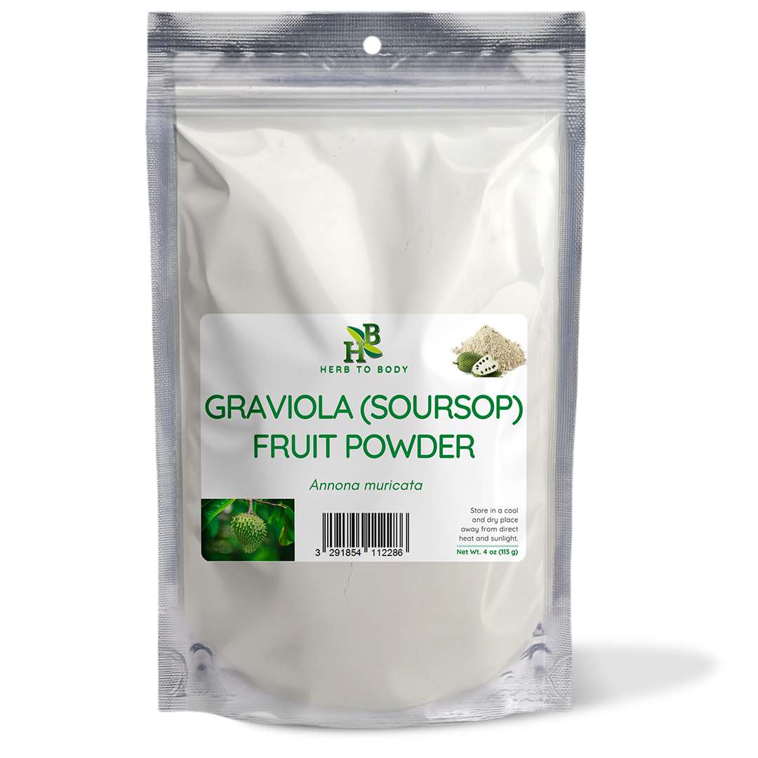 Herbtobody Graviola Soursop Fruit Powder Natural Tropical Superfood Supplement