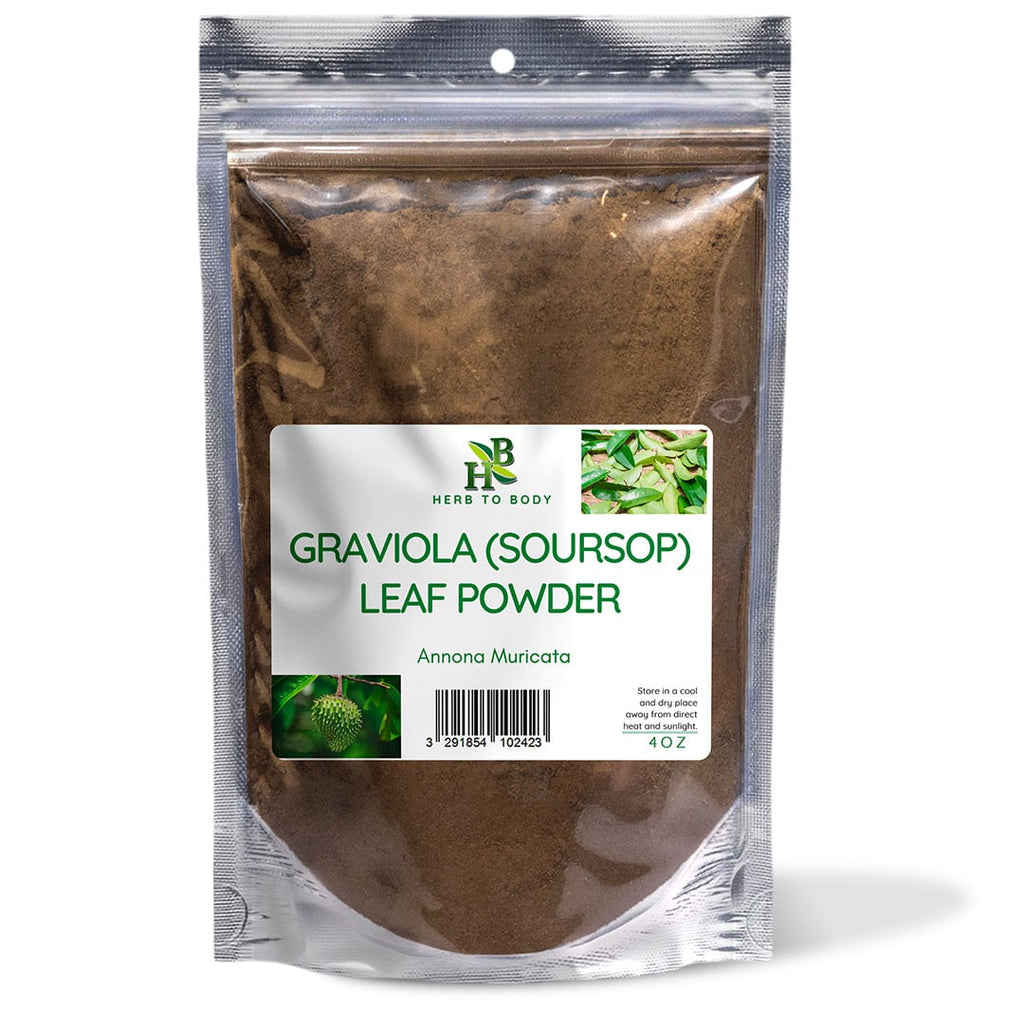 Herb To Body Graviola Soursop Leaf Powder Pure Herbal Supplement