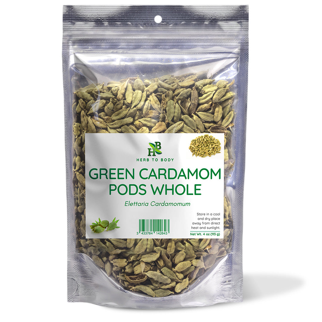 Green Cardamom Whole Spice Pods 4oz