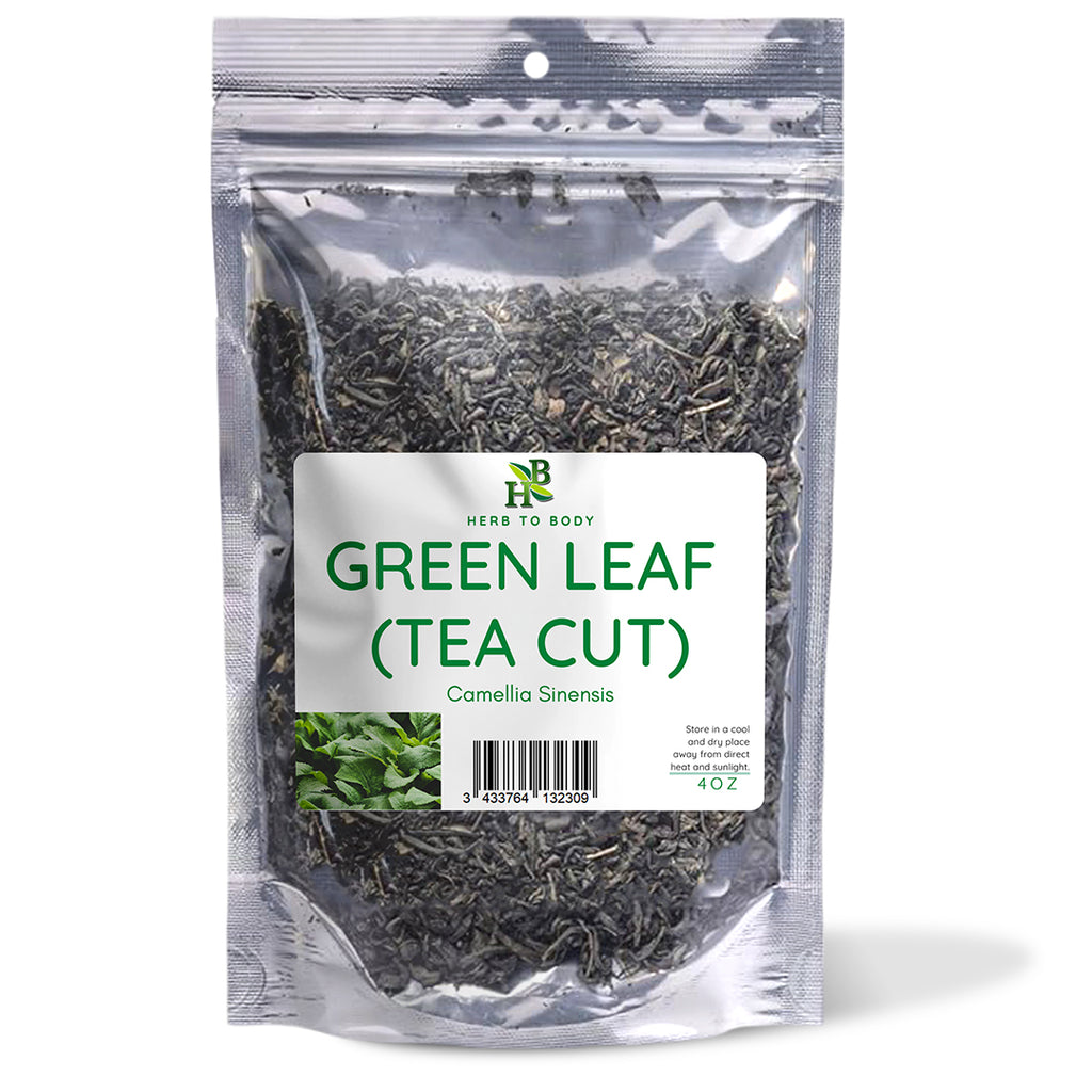 Herb To Body Green Leaf Tea Cut Loose Dried Leaves 4oz