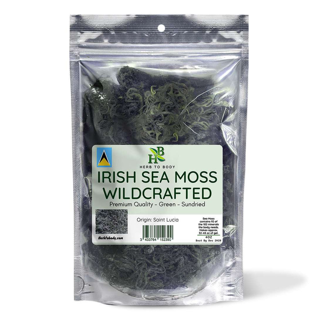 Herb to Body Green Irish Sea Moss Wildcrafted 4oz