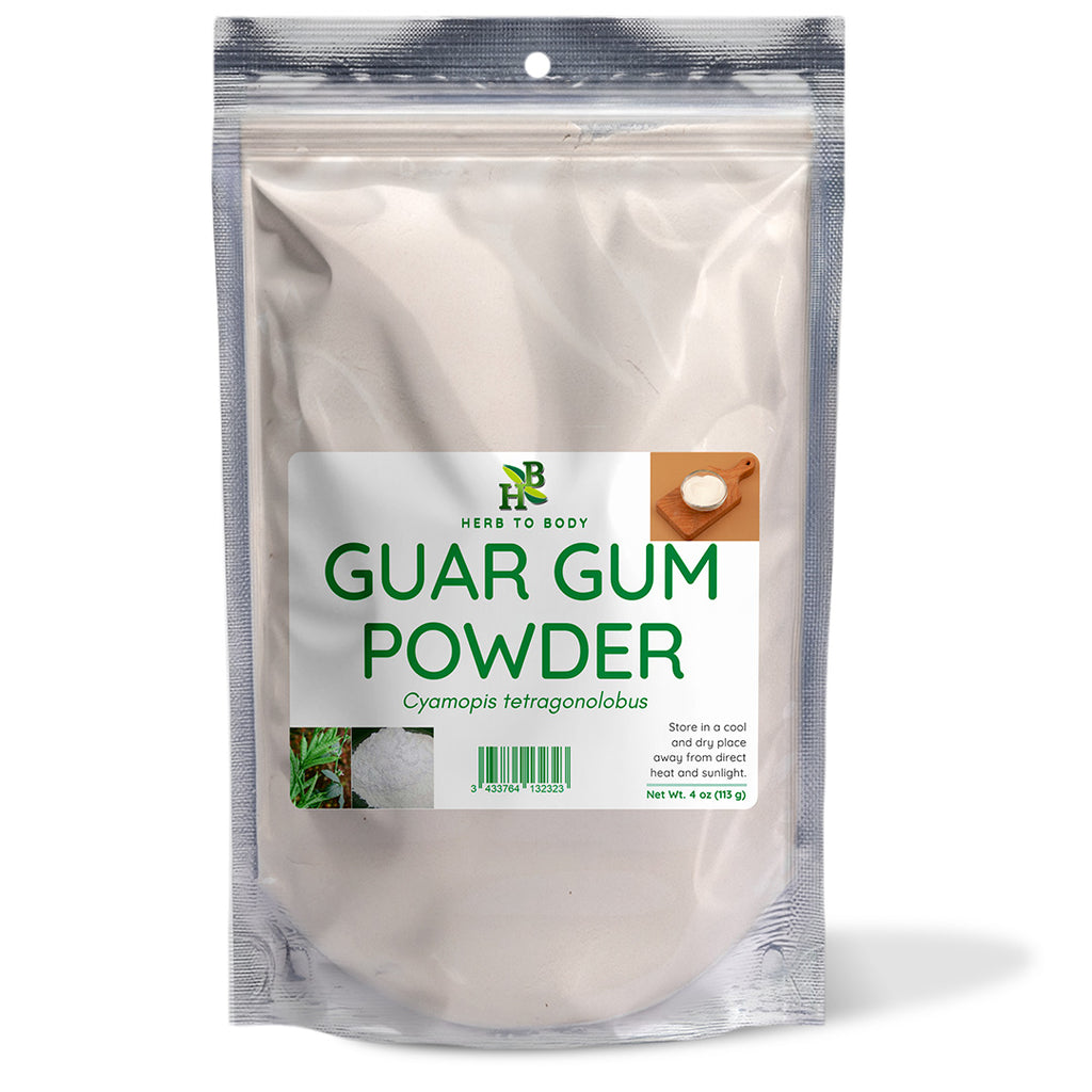 Herb To Body Guar Gum Powder 4 oz Natural Thickener