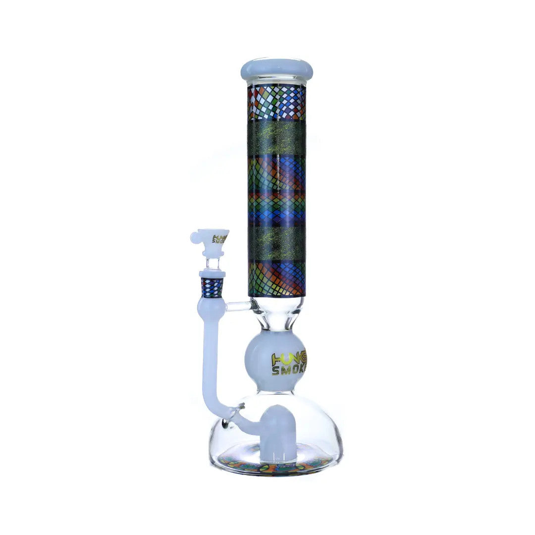 HUNKS SMOKE 13" GLASS WATER PIPE [WPB-416]
