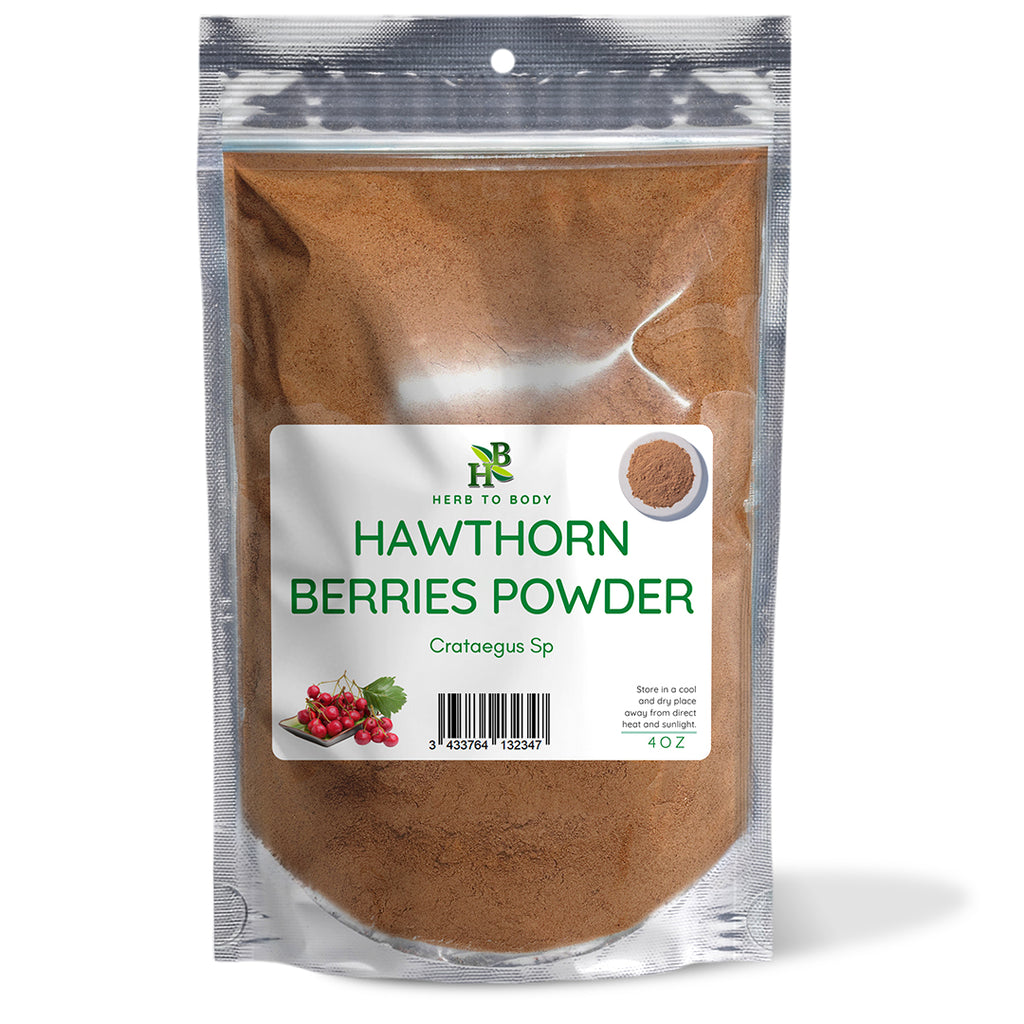 Herb To Body Hawthorne Berries Powder Traditional Herbal Supplement