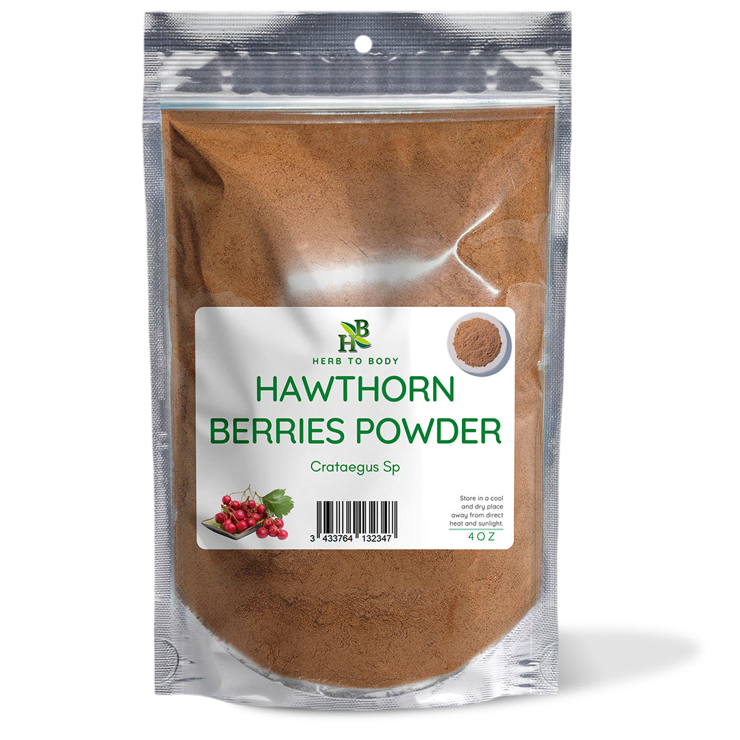 Herb To Body Hawthorne Berries Powder Traditional Herbal Supplement