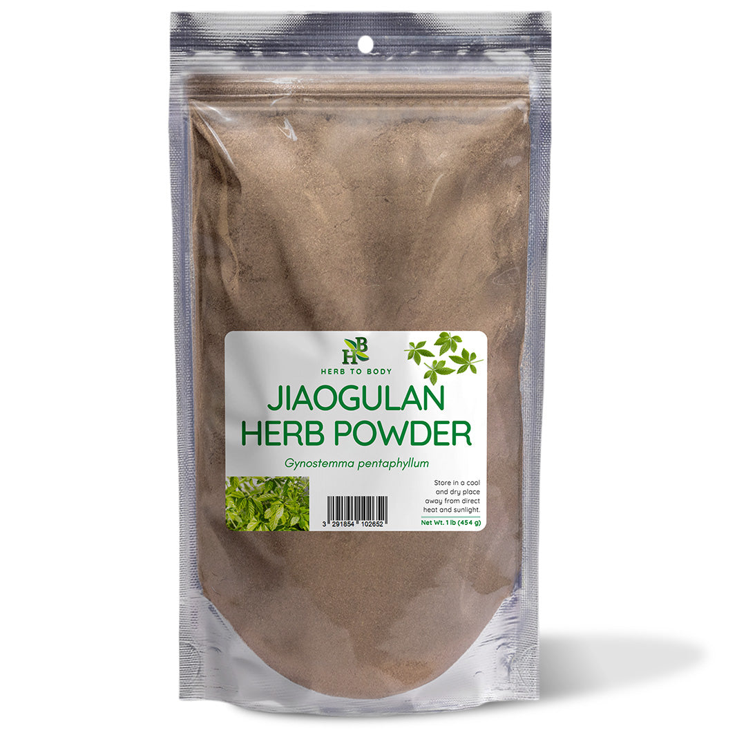 Herb To Body Jiaogulan Herb Powder Southern Ginseng Adaptogenic Supplement