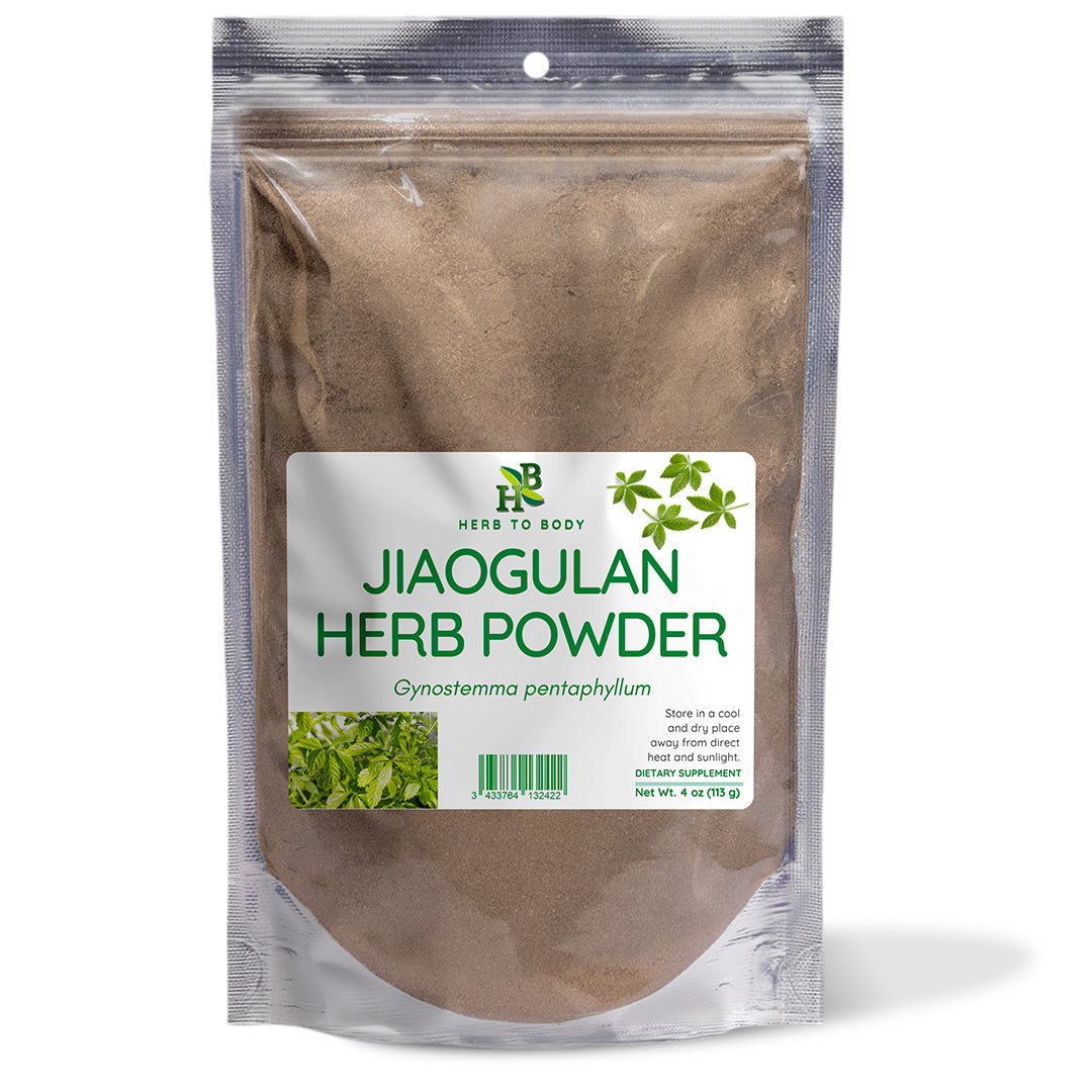Herb To Body Jiaogulan Herb Powder Southern Ginseng Adaptogenic Supplement