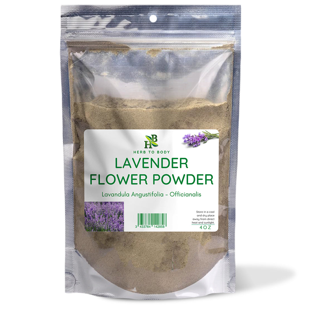 Herb To Body Lavender Flowers Powder Fine Ground 4oz