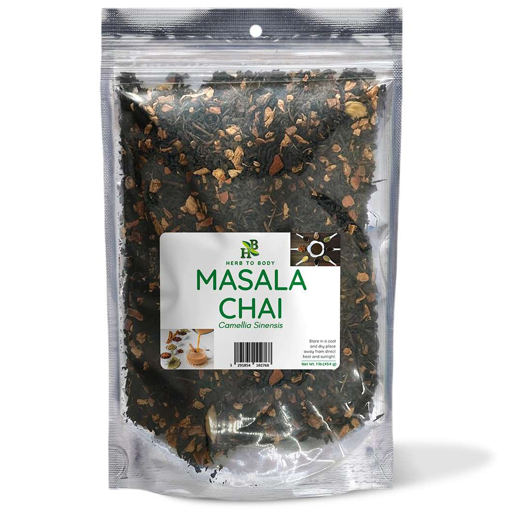 Herb To Body Masala Chai Tea Blend Authentic Spiced Loose Leaf