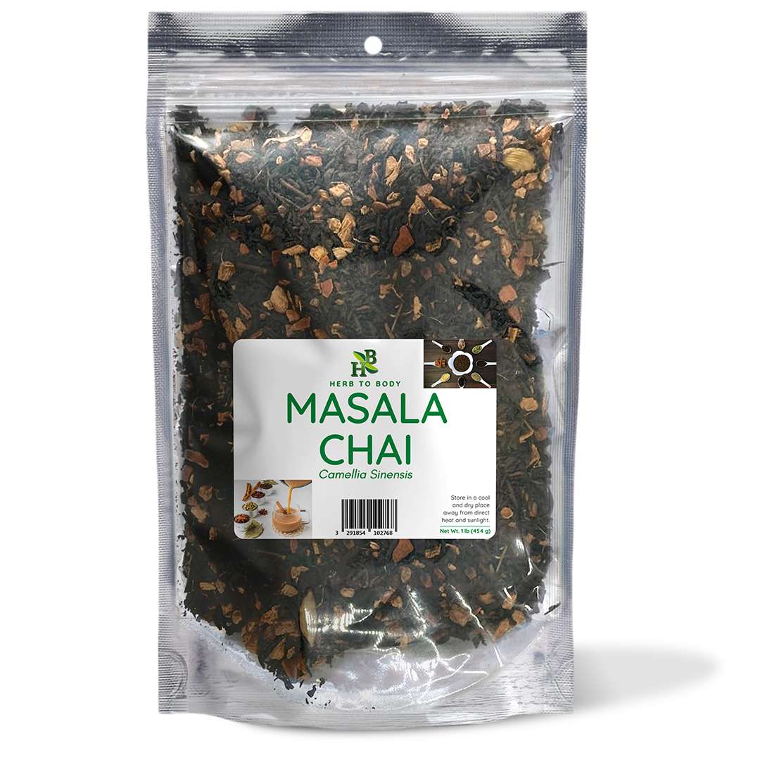 Herb To Body Masala Chai Tea Blend Authentic Spiced Loose Leaf