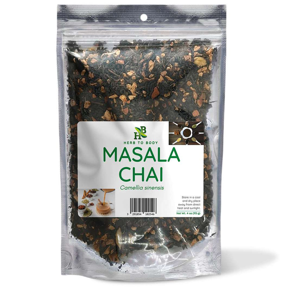 Herb To Body Masala Chai Tea Blend Authentic Spiced Loose Leaf
