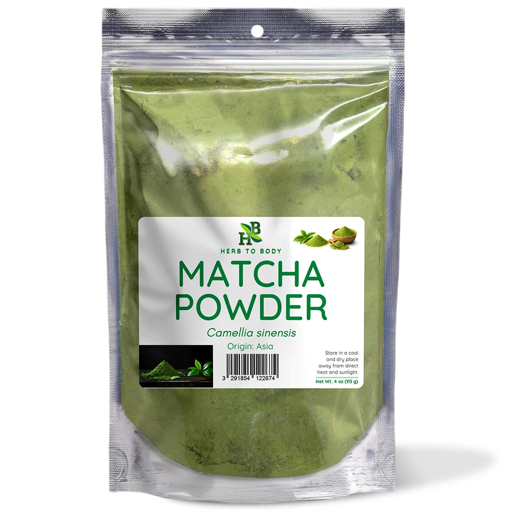 Herb To Body Stone-Ground Matcha Green Tea Powder 4oz 1lb