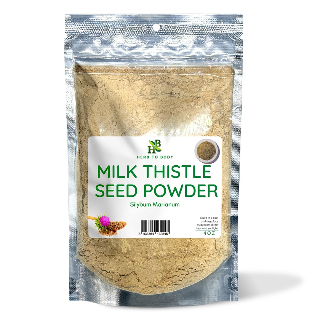Herb To Body Milk Thistle Seed Powder Cold-Milled Raw Superfood