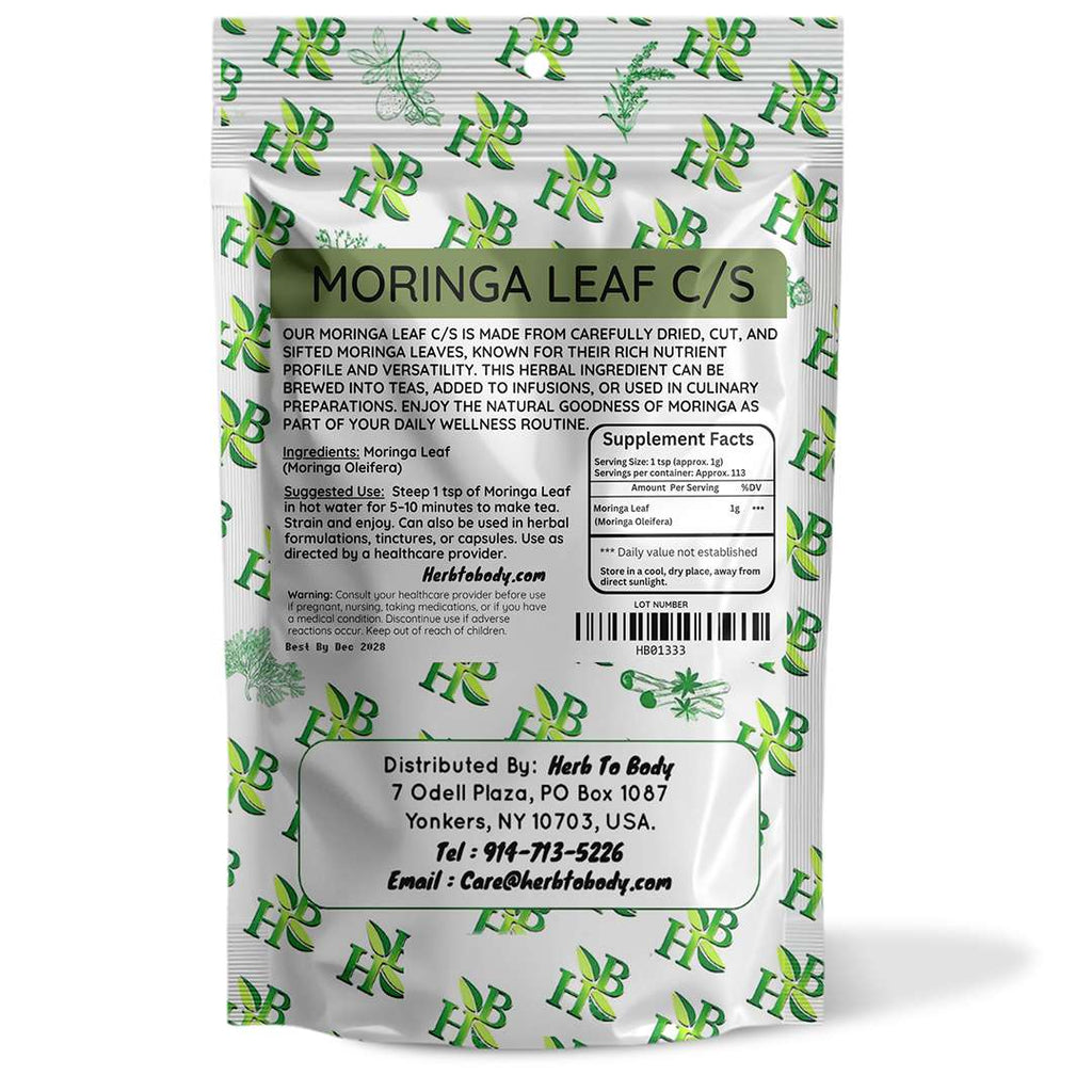 Herb To Body Moringa Leaf Cut & Sifted 4oz